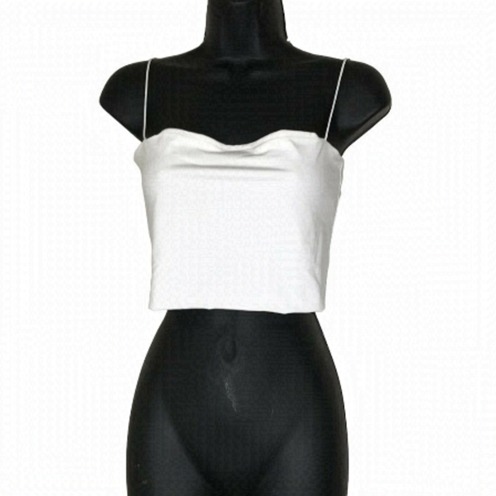 NWT Reigning Queen Kasey White Tank  Top Size L